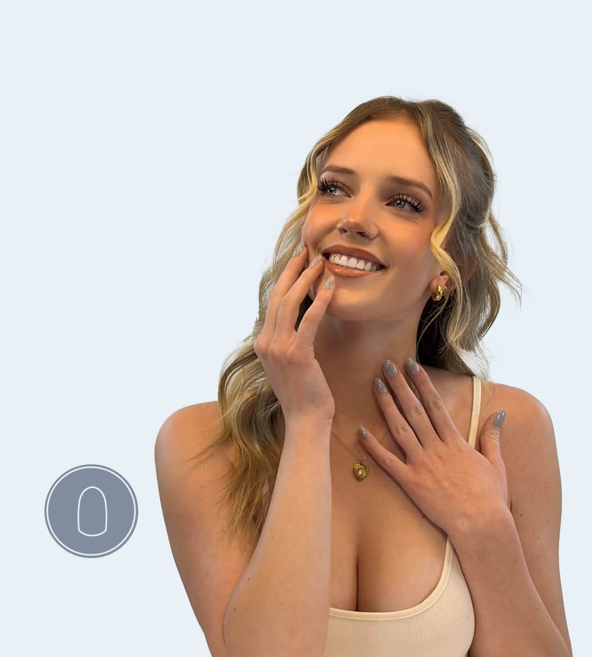 Shop Round Shape Press-On Nails